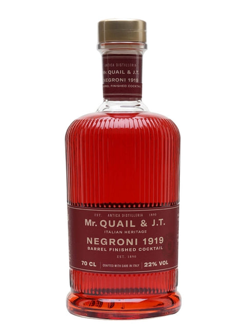 Mr Quail and JT. Negroni 1919